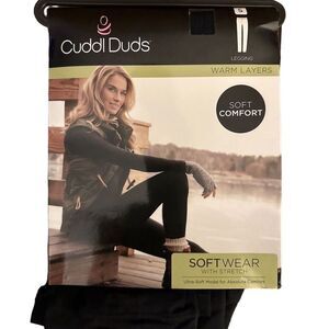 Cuddl Duds Women's Ultra Soft Comfort Leggings Black Size S